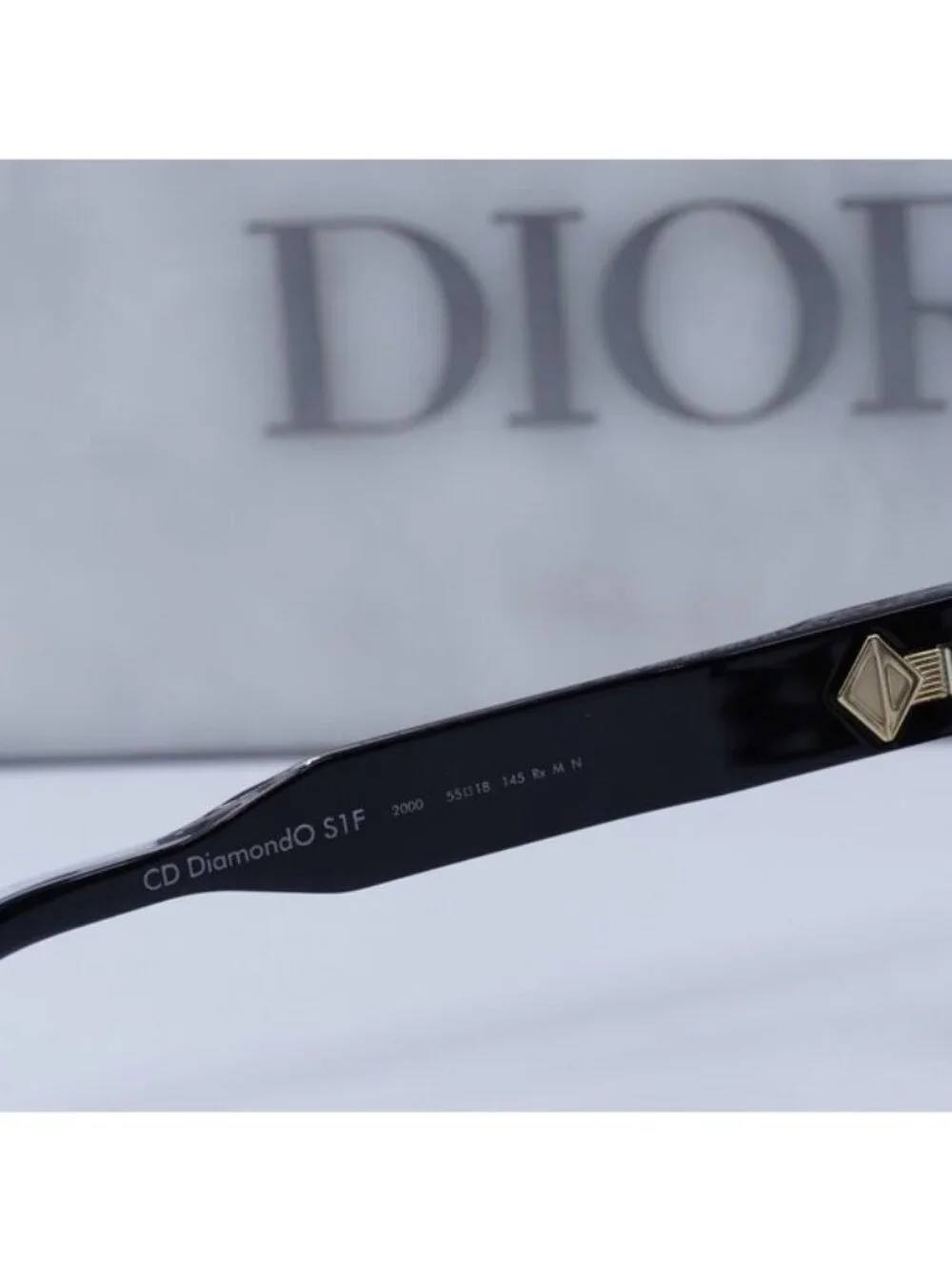 Dior CD DIAMONDO S1F 2000 Square Eyeglasses 55mm - Havana